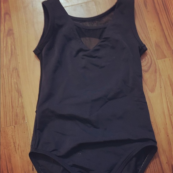 Black mesh & Lycra leotard - Picture 6 of 8